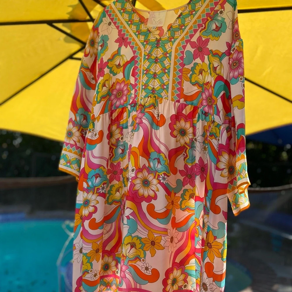 Johnny Was Jade Prismatic Dream
Barbara Dress L - Picture 1 of 10